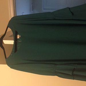 A Line dress with tiered sleeves